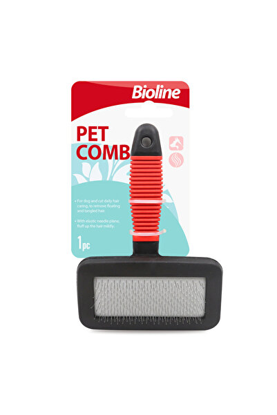Bioline مشط للحيوانات الأليفة [المقاس - متوسط]