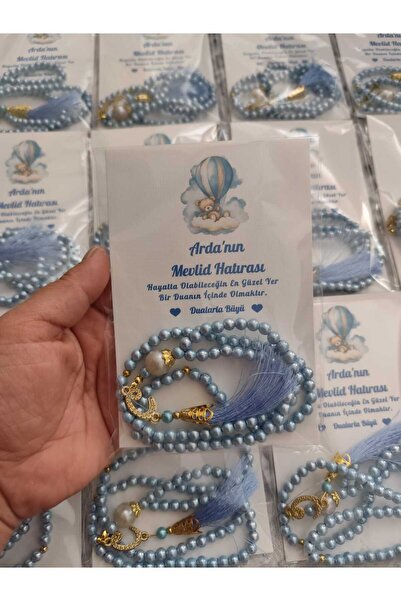 MyGift Sünnet, Mevlid , Umre,Hac hatırası 1 adet kartlı tesbih kişiye özel ya...