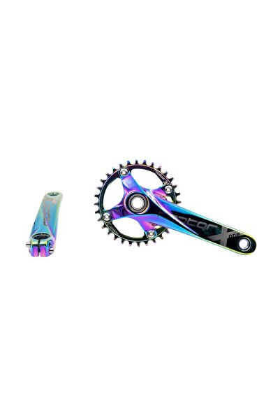 BİKE SKY RAPTOR 32T Rainbow Tekli Aynakol – MTB Dağ Bisikleti Krank, Alüminyu...