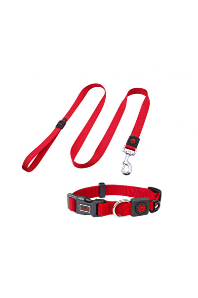 Doco ¬Æ Signature Nylon Collar+Nylon Leash - 4ft (DCSN002+1048)[Color - Maroo...