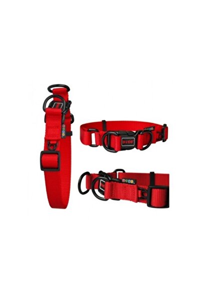 Doco Double D (DD) - Ring Nylon Collar (DCS005)[Color - Maroon, Size - XL]