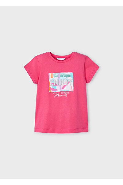 MAYORAL Summer Girl Short Sleeve T-Shirt Pink
