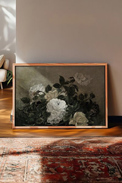 Postifull Vintage Painting, Wooden Framed Poster, Vintage Wall Decor