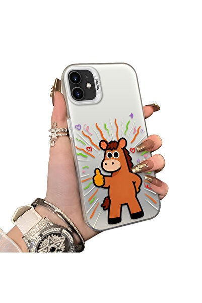 ucuc iPhone 12 Pro Compatible Hard Acrylic Back Silicone Edge Lens Protection...