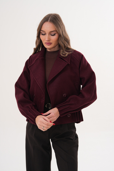 Cebby M.MODEL BORDO KISA KAŞE KABAN