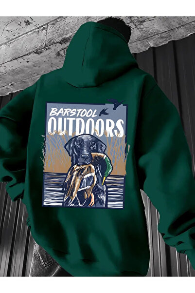 ALEYZA MODA Unisex Ανδρικό/Γυναικείο Φούτερ με κουκούλα OUTDOORS, πολύχρωμο, ...