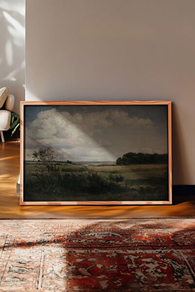 Postifull Vintage Painting, Wooden Framed Poster, Vintage Wall Decor