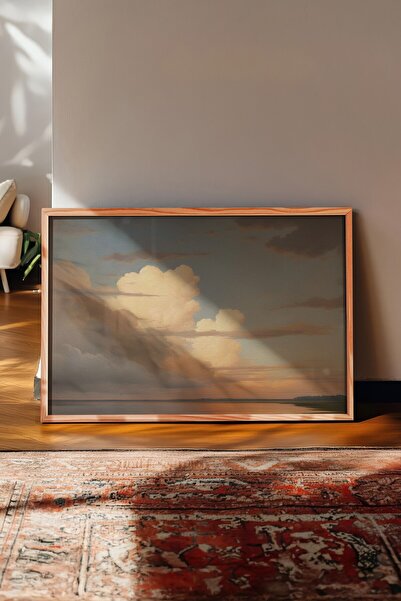 Postifull Vintage Painting, Wooden Framed Poster, Vintage Wall Decor