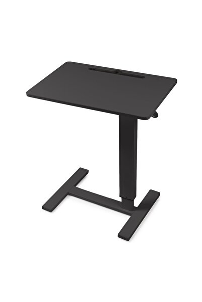 Onuvio Height Adjustable Pneumatic Side Table with Wheels, 60x40 cm, 66–90 cm...