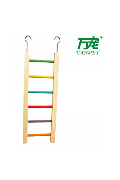 Vanpet سلم للطيور الصغيرة والمتوسطة الحجم، 33.5 × 13 سم