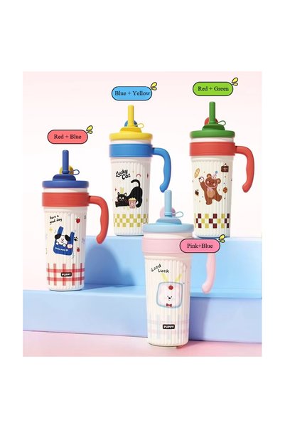 LITTLE ANGEL - Kids Water Bottle 750Ml | 316 Stainless Steel Straw Cup