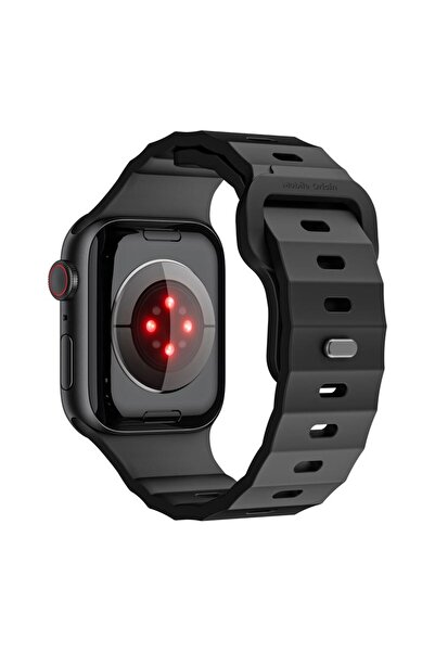 Mobile Origin Strap III for Apple Watch 4-9/SE/Ultra 42-49mm, Black