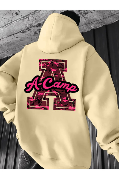 ALEYZA MODA Unisex Men/Women a Letter Colorful Custom Printed Cotton Oversize...