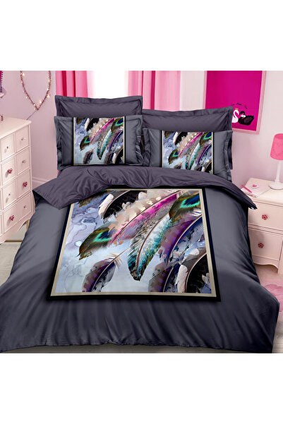 OEM Lenjerie de pat pentru pat dublu 2 persoane, 6 piese, Finet, DREAM-1555