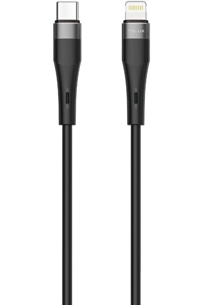 telux HYPERX 27W USB-C to Lightning Cable 1.2m, Silicone Coated, 10K+ Bend Li...