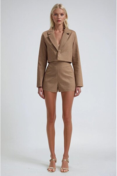 Lijuri Stoned Jacket Shorts Double Set 10315