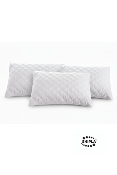 SHIPLA HOME 3 Pieces 50X70 cm Quilted Patterned Zippered Interlining Pillow P...