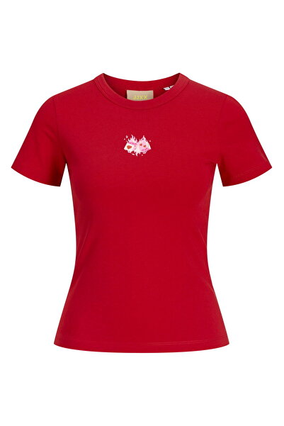 Jack & Jones Γυναικείο κοντομάνικο μπλουζάκι με στάμπα - Gigi