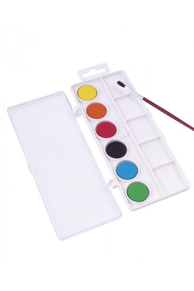 Jovi Set acuarele, pensulă și spații pentru amestecare - 6 culori