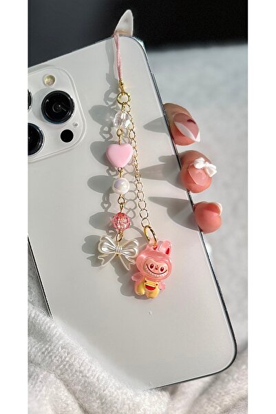 MİRAZ TASARIM Labubu Figured Phone Charm |   Y2K Cute Pink Charm – Aesthetic ...