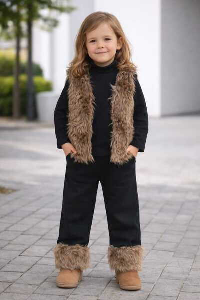 atabay girls fur suit