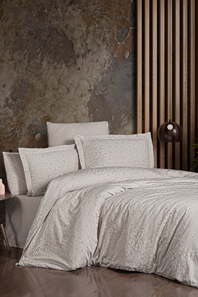 First Choice Megan %100 Pamuk Saten 200 TC (80 Tel) Tek Kişilik Nevresim Takımı