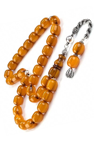 TESBİHCİBABA Eskitme Tasarım Osmanlı Kesim Sıkma Kehribar Tesbih