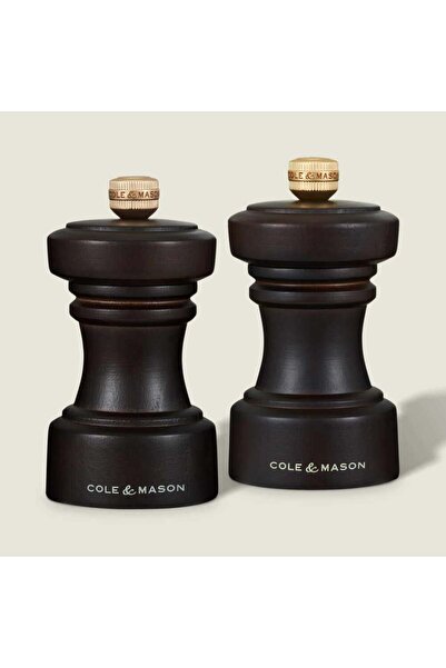 Cole & Mason مطحنة ملح وفلفل بلون الشوكولاتة من هوكستون 104 ملم