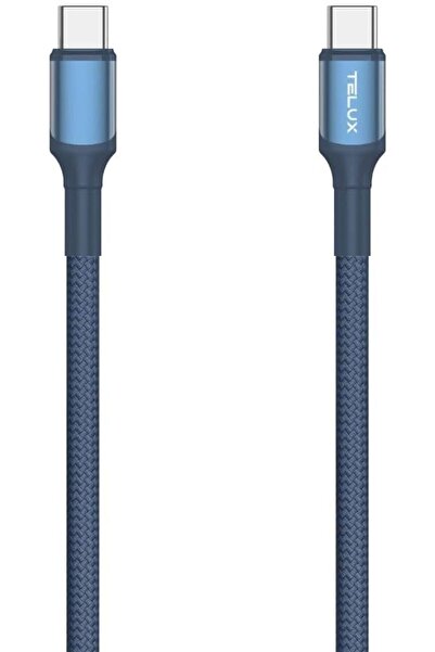 telux FLEXIX 60W USB-C to USB-C Braided Cable 1m, Laptop Compatible, 10K+ Ben...