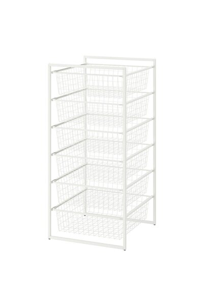 IKEA JONAXEL Storage Unit, White, 50 x 51 x 104 cm