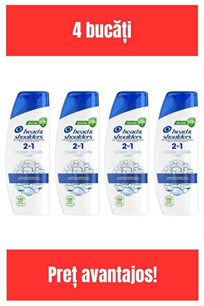 Head & Shoulders HEAD&SHOULDERS 330ML 2в1 КЛАСИЧЕСКО ПОЧИСТВАНЕ x4
