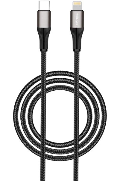 telux كابل SYNCX 27W USB-C إلى Lightning مضفر بطول 1.2 متر، عمر افتراضي يزيد ...