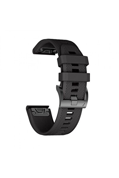 Tech-Protect Smooth Silicone Strap for Garmin Fenix 5/6/6 Pro - Black