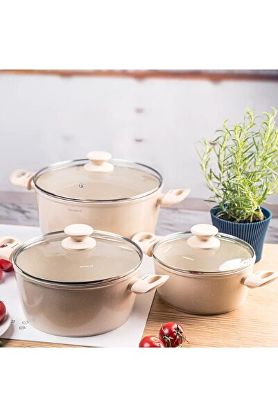 Klausberg Set de oale cu inductie 6 piese, aluminiu turnat, strat antiaderent...