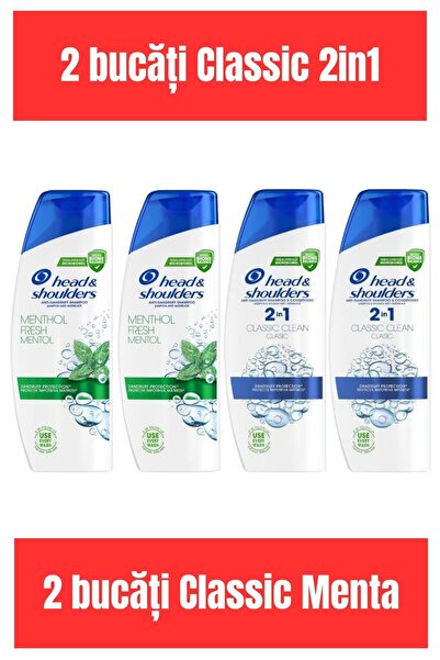 Head & Shoulders HEAD&SHOULDERS 330ML 2 ÎN 1 CLASIC CLEAN x2 + HEAD&SHOULDERS...
