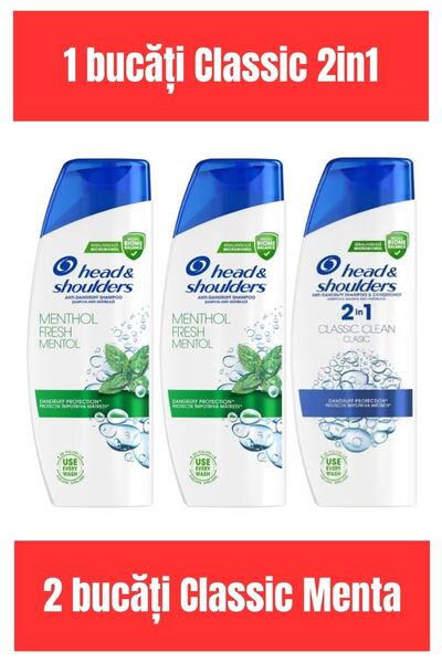 Head & Shoulders HEAD&SHOULDERS 330ML 2 ÎN 1 CLASIC CLEAN x1 + HEAD&SHOULDERS...