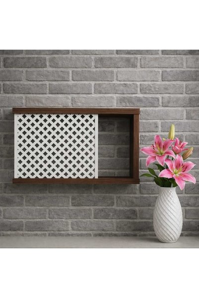 EyluX Shop Modern Decorative Wall-Mountable Fuse and Modem-Wifi Storage Box 25X35 cm Depth 10cm