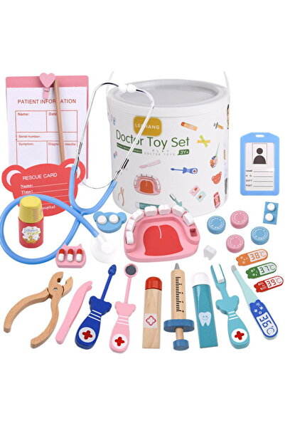 Picodino Wooden Dentist set in a Bucket