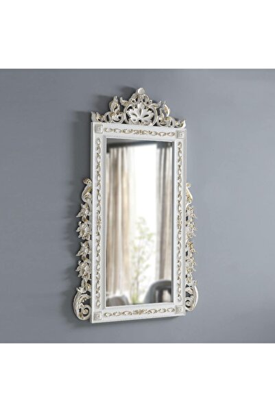 Dekordelisi Antik Avangarde Saltanat Boy Aynası Beyaz EN: 108 cm BOY: 179 cm