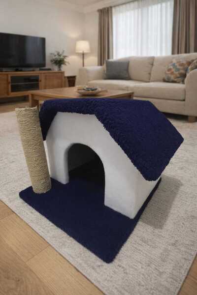 kedievi Tek Katlı Kedi Evi Çıkarılabilir Çubuk Tırmalama Tahtalı (Renk Seçene...