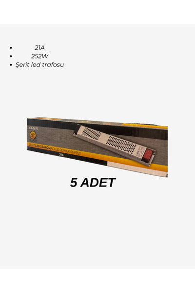 Cata CT-2677 Şerit Led Trafosu 21A - 5’li Paket