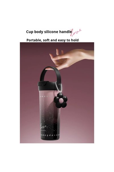 LITTLE ANGEL - Kids Water Bottle 550Ml Thermos Straw Cup, 316 Stainless Steel