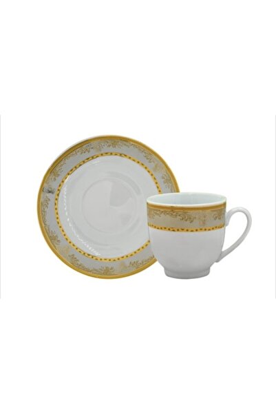 Eom Set of 6 Coffee or Tea Cups with Saucers