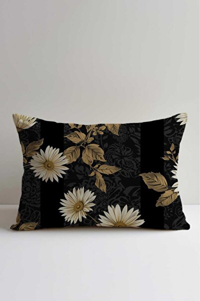 Queen Jera 30 X 50 cm Double Sided Printed Black Decorative Throw Pillow Cove...