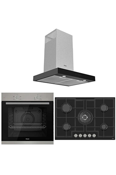 Ferre MEGA PLUS SERİSİ 3'LÜ CAM ANKASTRE SET (XE61MDV-ED035-D100)