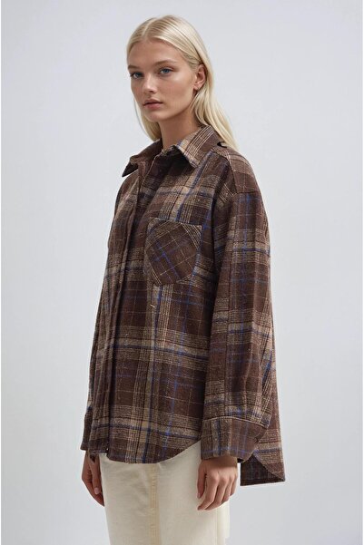 Lijuri Tek Cepli Oduncu Ekose Gömlek 3494