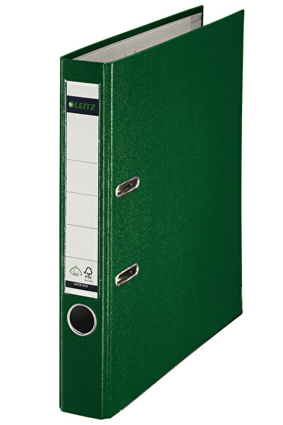 Leitz Dosar laminat cu pârghie, 5 cm, 180 grade, verde