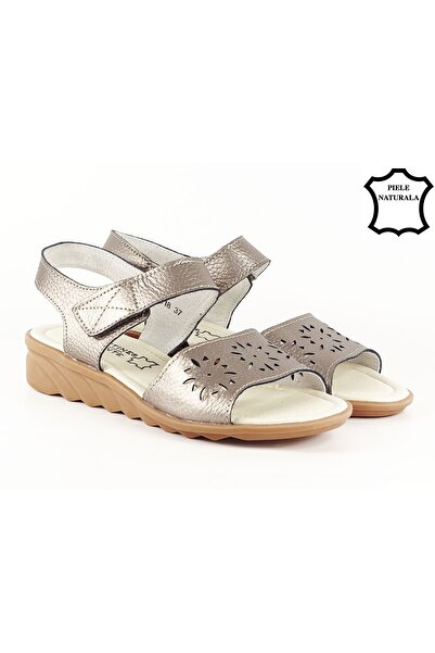 SOFILINE Sandale argintii vechi din piele naturală B-5018 M5