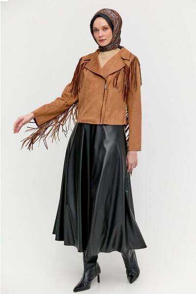 Setrms Süet Görünümlü Püsküllü Ceket