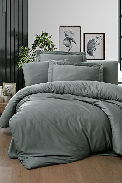 First Choice Snazzy 100% Cotton Satin 200 Tc (80 Thread) Single Duvet Cover Set